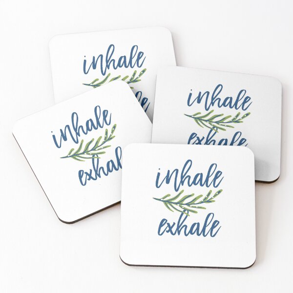 Item preview, Inhale Exhale Motivation Floral Flower designed and sold by sharedipmemes.