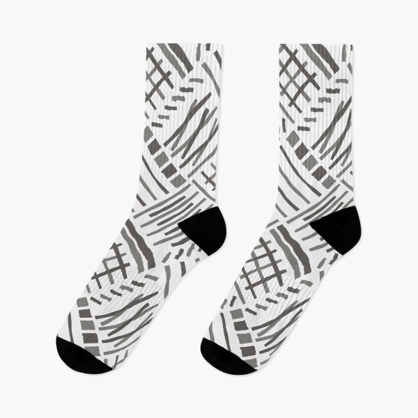 Item preview, Hand-drawn Crossing Lines Pattern – Gray designed and sold by RoguePatterns.
