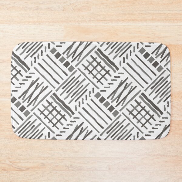 Item preview, Hand-drawn Crossing Lines Pattern – Gray designed and sold by RoguePatterns.