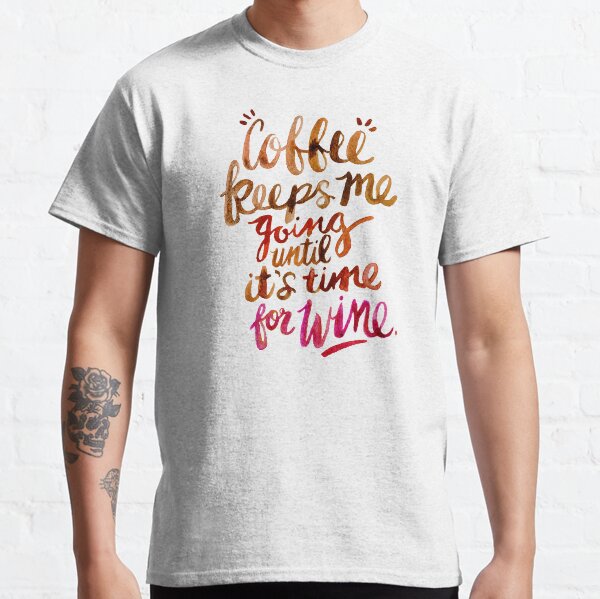 Coffee & Wine – Brown & Magenta Ombré Classic T-Shirt