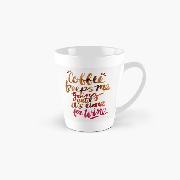 Coffee & Wine – Brown & Magenta Ombré Tall Mug
