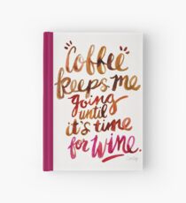 Coffee & Wine – Brown & Magenta Ombré Hardcover Journal