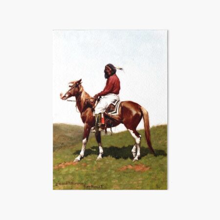 Item preview, «Comanche Brave Fort Reno» de Frederic Remington designed and sold by PatricianneK.