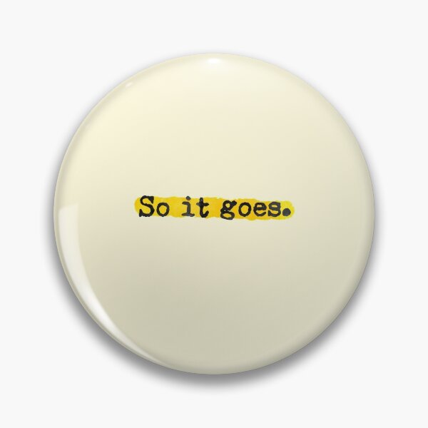 Item preview, So It Goes Quote Book Cute Yellow designed and sold by sharedipmemes.