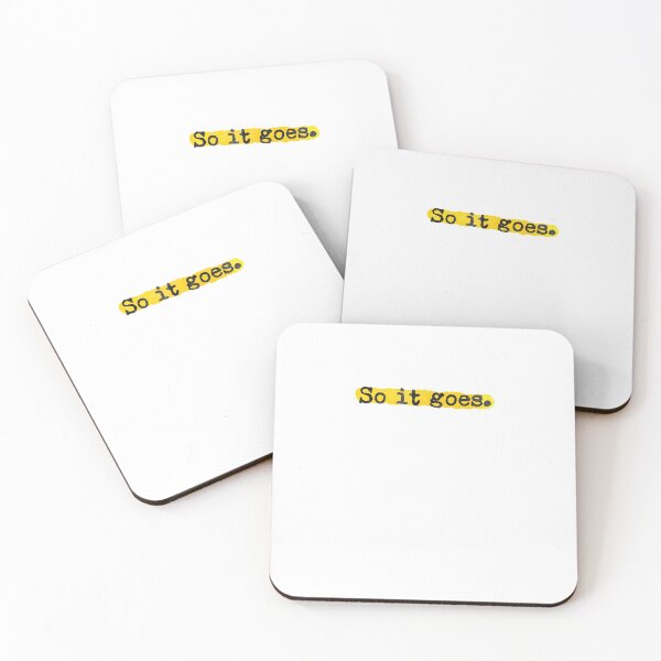 Item preview, So It Goes Quote Book Cute Yellow designed and sold by sharedipmemes.