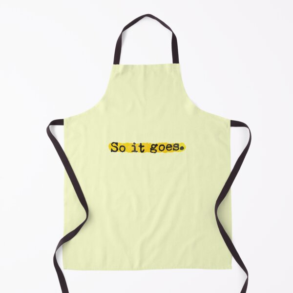 Item preview, So It Goes Quote Book Cute Yellow designed and sold by sharedipmemes.