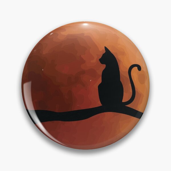 Item preview, Black Cat Night Moon Silhouette designed and sold by ThirTee.