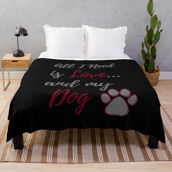 Item preview, All I Need is Love and my Dog - paw print - by Boo-da-chay designed and sold by Boo-da-chay.