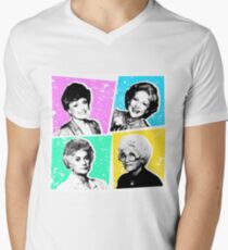 Goldene Mädchen POP! T-Shirt mit V-Ausschnitt
