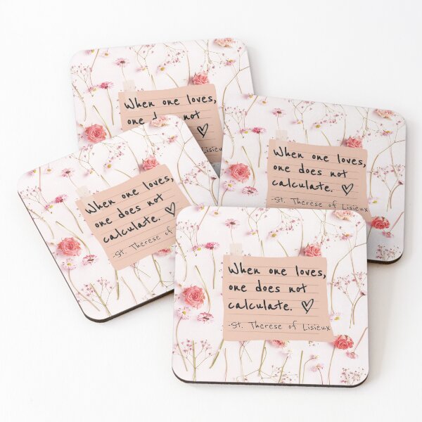 Item preview, Saint Therese of Lisieux Quote on Love designed and sold by SabrinaM77.