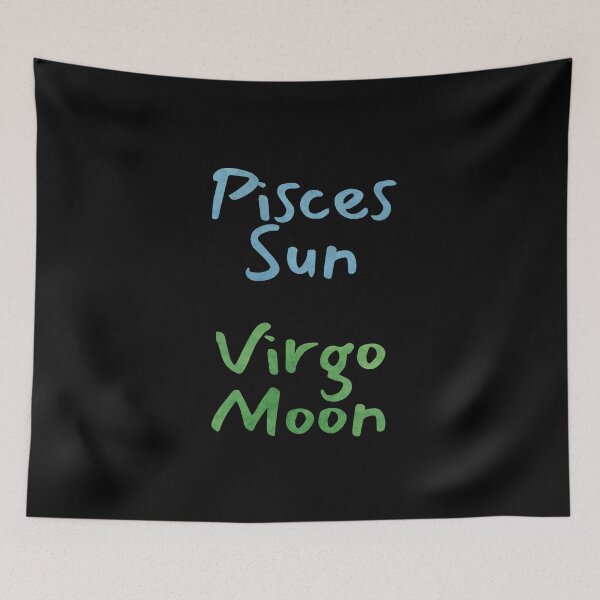 Item preview, Pisces Sun Virgo Moon Text designed and sold by leomooncreates.