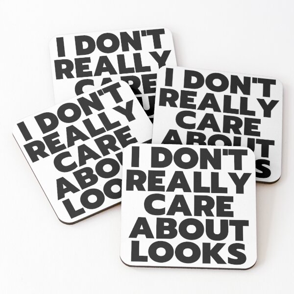 Item preview, "I Don't Really Care About Looks" - White Lie Party Print designed and sold by TopTrendNow.