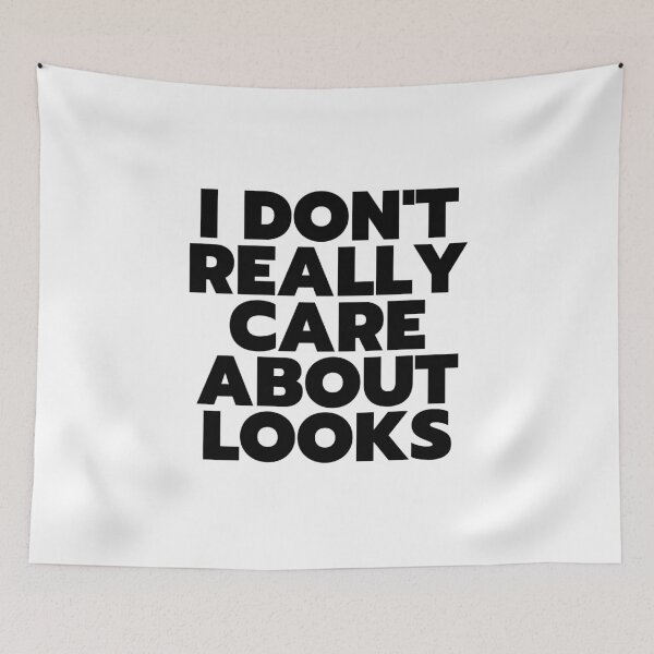 Item preview, "I Don't Really Care About Looks" - White Lie Party Print designed and sold by TopTrendNow.