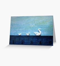 3cm Family Swim Greeting Card