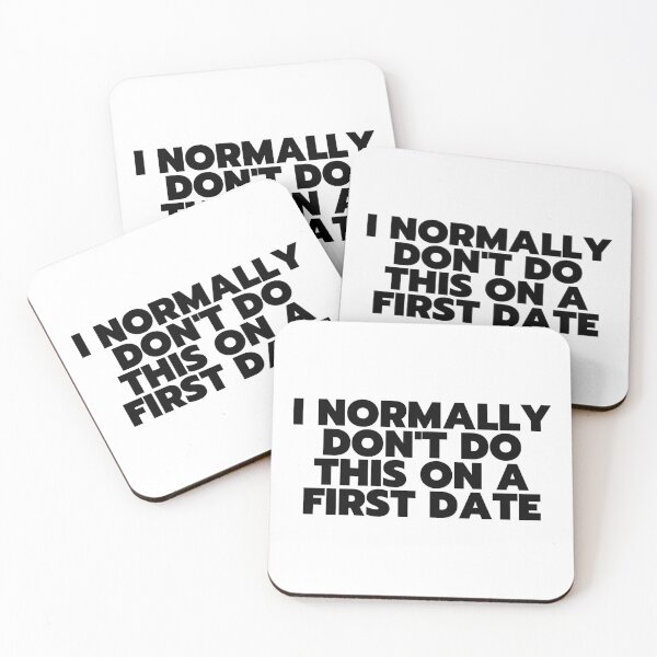 Item preview, "I Normally Don't Do This On A First Date" - White Lie Party Print designed and sold by TopTrendNow.