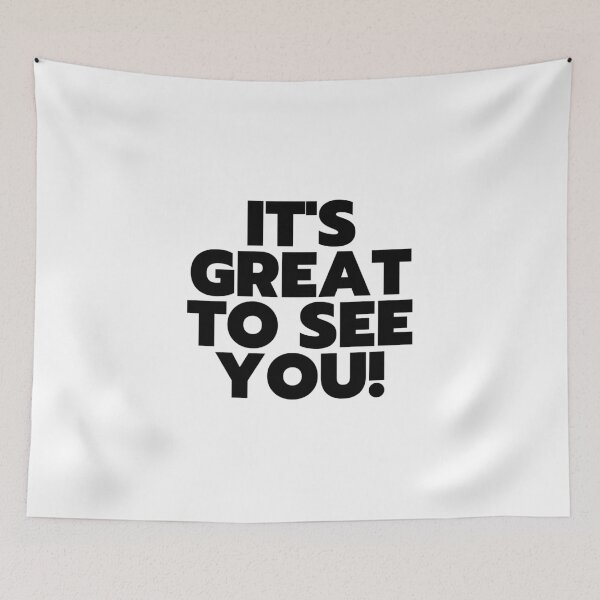 Item preview, It's Great To See You!" - White Lie Party Print designed and sold by TopTrendNow.