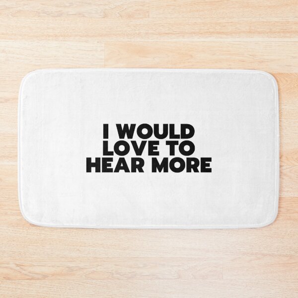 Item preview, "I Would Love To Hear More" - White Lie Party Print designed and sold by TopTrendNow.