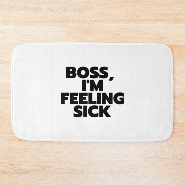 Item preview, "Boss, I'm Feeling Sick" - White Lie Party Print designed and sold by TopTrendNow.