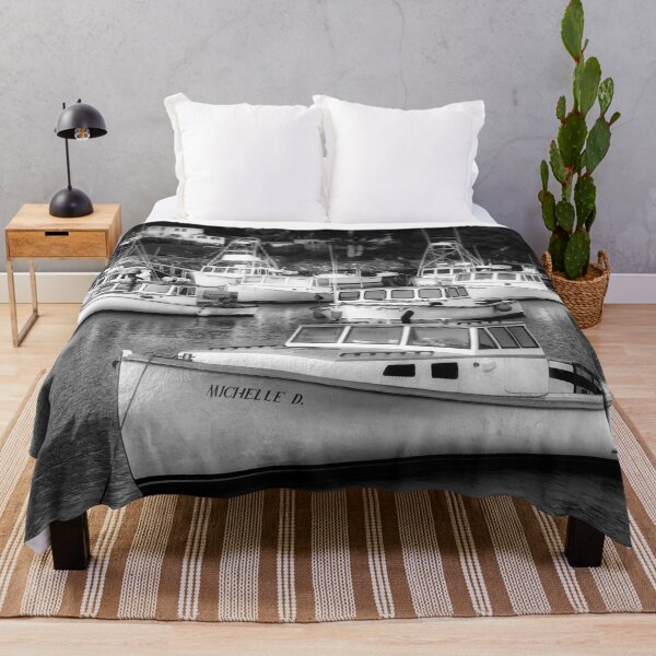 Item preview, Perkins Cove Lobster Boats B+W designed and sold by Gerard Fornarotto.