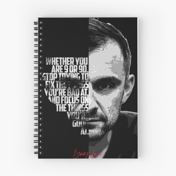 Item preview, Black and white Gary Vee Entrepreneurial quote. designed and sold by Enea Kelo.