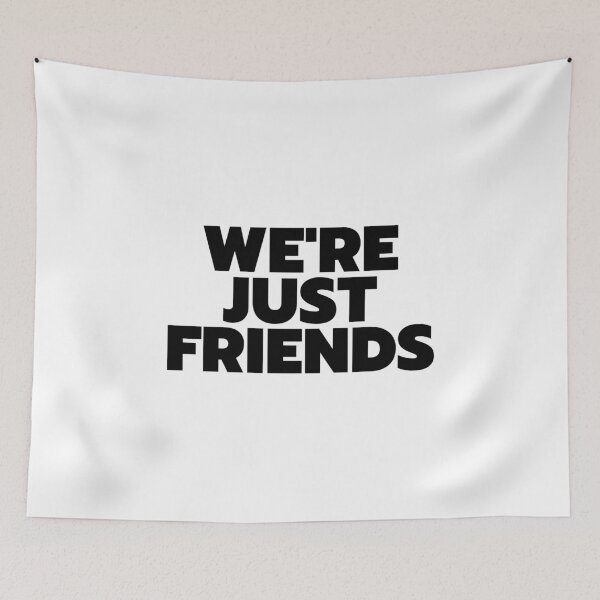 Item preview, "We're Just Friends" - White Lie Party Print designed and sold by TopTrendNow.