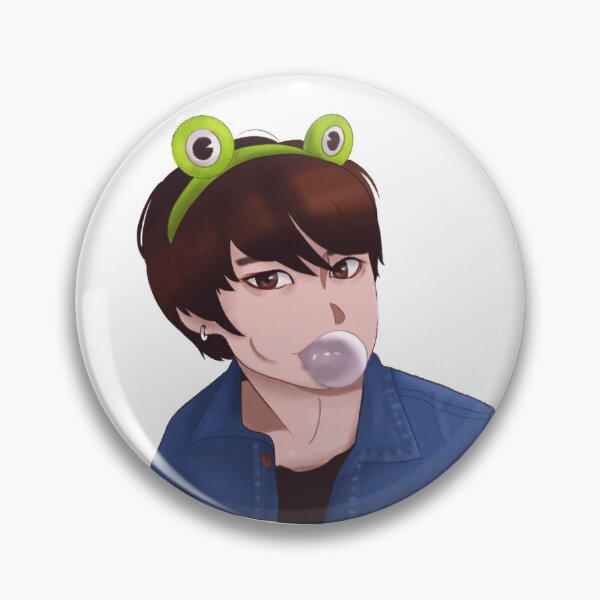 Item preview, Jungkook cartoon drawing sticker designed and sold by Nicole Mendes.