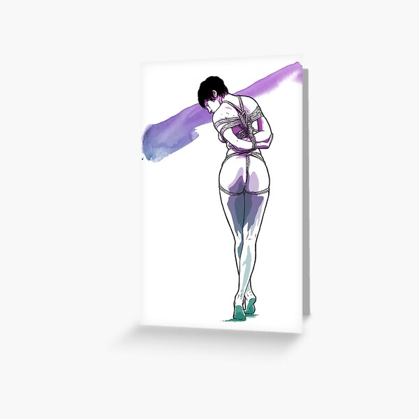 Shibari artwork - Rope art  Greeting Card for Sale by PraetorianX