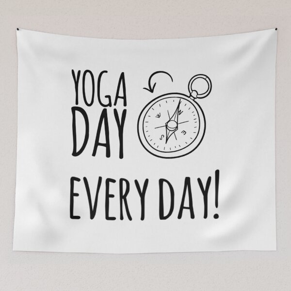 Item preview, Yoga Day, Every Day Yoga Design by Christie Olstad designed and sold by Christie Olstad.