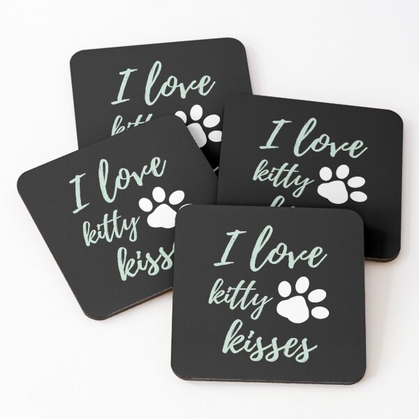 Item preview, I Love Kitty Kisses - paw print - by Boo-da-chay designed and sold by Boo-da-chay.