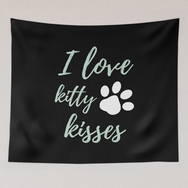 Item preview, I Love Kitty Kisses - paw print - by Boo-da-chay designed and sold by Boo-da-chay.