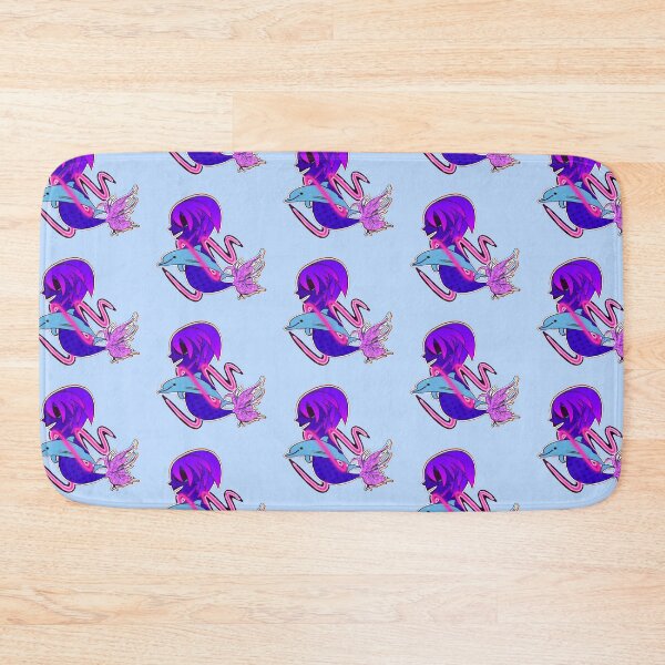 Item preview, Mermaid and dolphin designed and sold by IndigoLove.