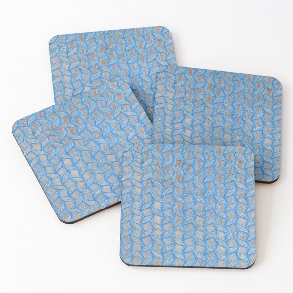 Item preview, leaf pattern blue designed and sold by amagaclothing.