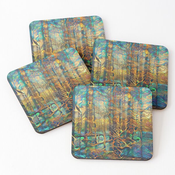 Item preview, Forest abstract digital painting designed and sold by blackhalt.
