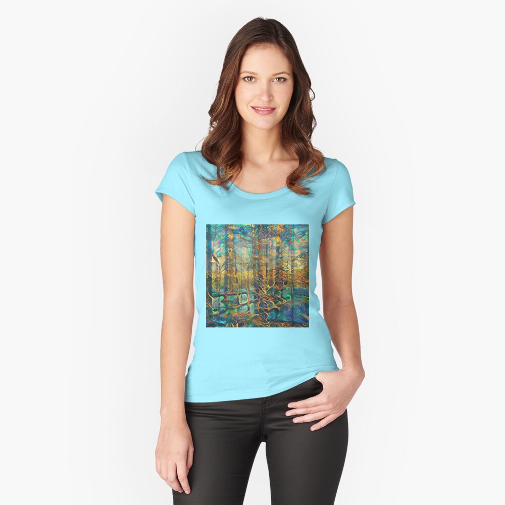 Item preview, Fitted Scoop T-Shirt designed and sold by blackhalt.