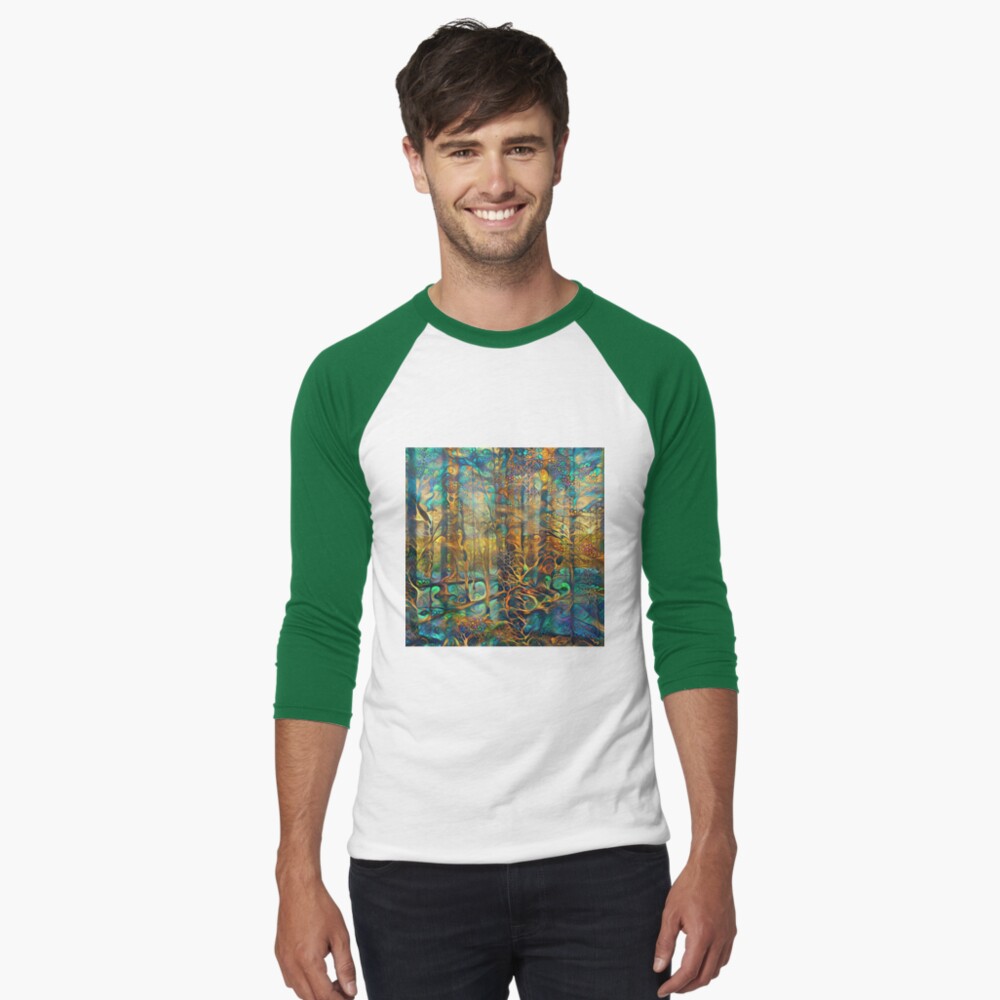 Item preview, Baseball ¾ Sleeve T-Shirt designed and sold by blackhalt.