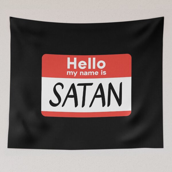 Artikelvorschau, Hello My Name Is Satan Halloween Costume entworfen und verkauft von bestwordmerch.