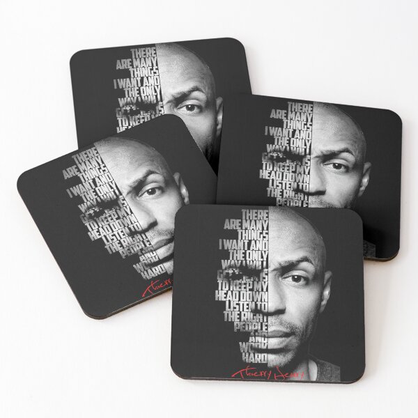 Item preview, Black and white Thierry Henry quote. designed and sold by Enea Kelo.