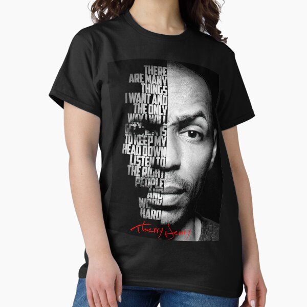 Item preview, Black and white Thierry Henry quote. designed and sold by eneakelo777.