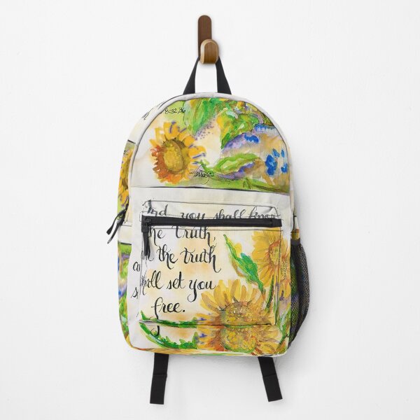 Item preview, John 8:32,36. SUNFLOWERS designed and sold by MymzyRedHatter.