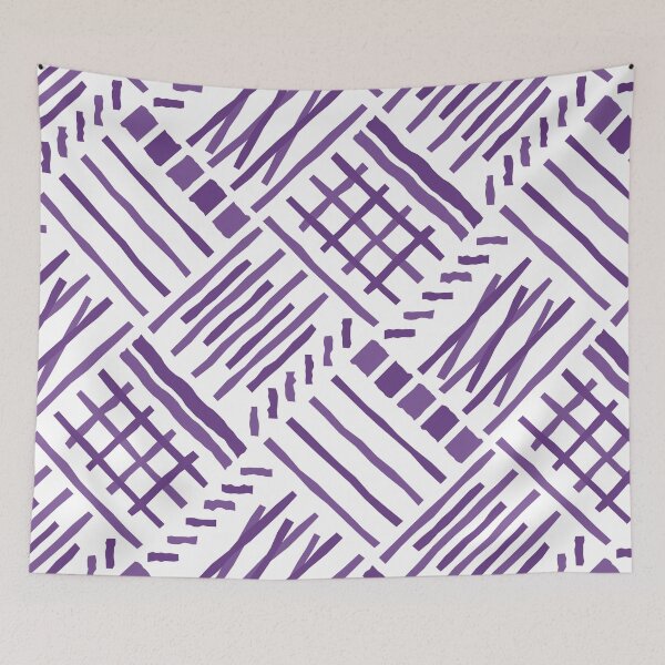 Item preview, Hand-drawn Crossing Lines Pattern – Purple designed and sold by RoguePatterns.
