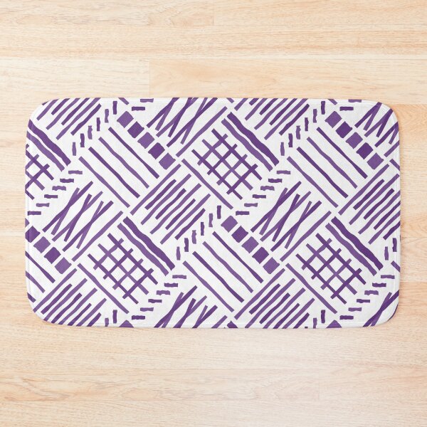 Item preview, Hand-drawn Crossing Lines Pattern – Purple designed and sold by RoguePatterns.