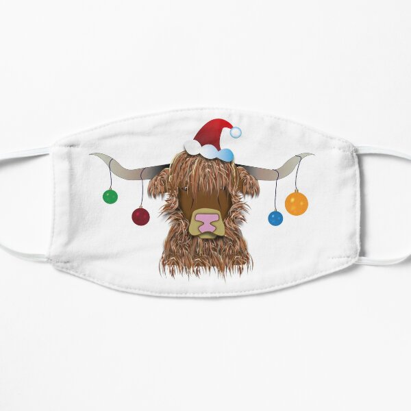 Christmas Cow Flat Mask