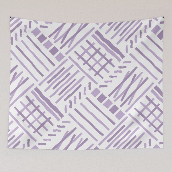 Item preview, Hand-drawn Crossing Lines Pattern – Lilac designed and sold by RoguePatterns.