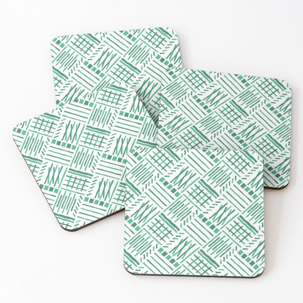 Item preview, Hand-drawn Crossing Lines Pattern – Green designed and sold by RoguePatterns.