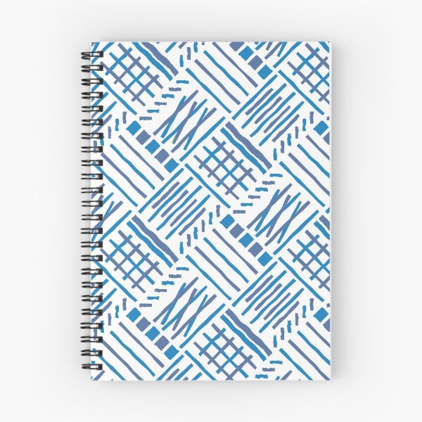 Item preview, Hand-drawn Crossing Lines Pattern – Blue designed and sold by RoguePatterns.