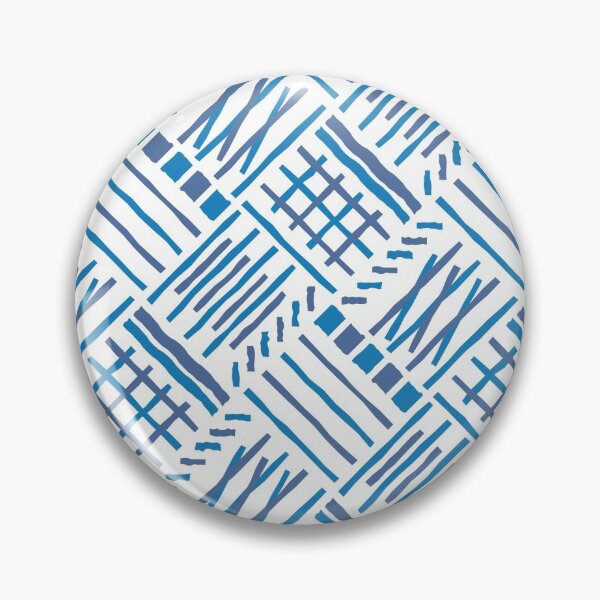 Item preview, Hand-drawn Crossing Lines Pattern – Blue designed and sold by RoguePatterns.