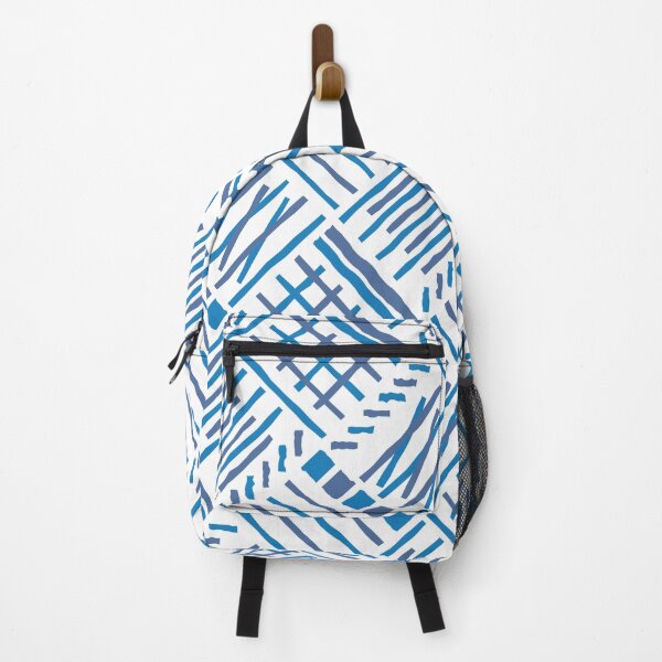 Item preview, Hand-drawn Crossing Lines Pattern – Blue designed and sold by RoguePatterns.