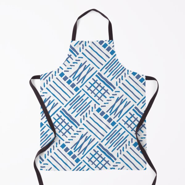 Item preview, Hand-drawn Crossing Lines Pattern – Blue designed and sold by RoguePatterns.