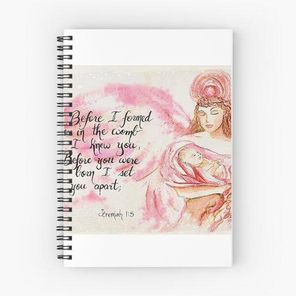 Item preview, Jeremiah 1:5, Pink Angel w/Baby  designed and sold by MymzyRedHatter.