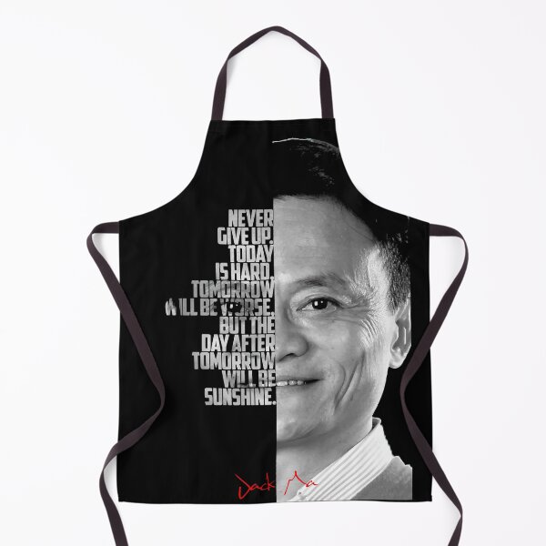 Item preview, Black and white Jack Ma quote. designed and sold by Enea Kelo.